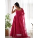 Rani Pink Premium Festive Wear Gown With Dupatta