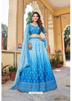 Blue Traditional Designer Heavy Trendy Lehenga Choli