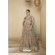 Stylish Real Georgette Festive Wear Gown With Dupatta In Multi Colour