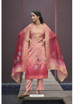 Pink Traditional Designer Pakistani Straight Salwar Suit