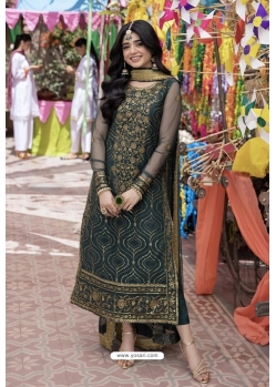 Trendy Elementary Designer Readymade Salwar Suit In Green