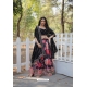 Black Heavy Pure Faux Georgette Lehenga Choli