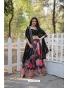 Black Heavy Pure Faux Georgette Lehenga Choli