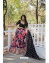 Black Heavy Pure Faux Georgette Lehenga Choli