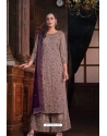 Beige Traditional Designer Pakistani Salwar Suit