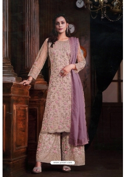 Cream Traditional Designer Pakistani Salwar Suit