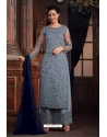 Sky Blue Traditional Designer Pakistani Salwar Suit