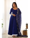 Blue Premium Festive Wear Anarkali Suit