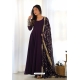 Purple Premium Festive Wear Anarkali Suit