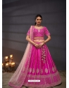 Pink Designer Silk Heavy Embroidered Lehenga Choli