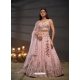 Baby Pink Designer Heavy Embroidered Lehenga Choli