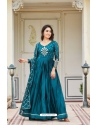 Rama Festive Wear Readymade Gown With Dupatta