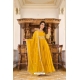 Yellow Premium Festive Wear Readymade Gown With Dupatta