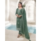 Green Organza Embroidered Designer Salwar Suit