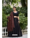 Black Navratri Heavy Pure Cotton Lehenga Choli