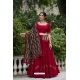 Maroon Navratri Heavy Pure Cotton Lehenga Choli