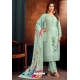 Sky Blue Stylish Designer Two Tone Catanic Georgette Salwar Suit