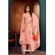 Peach Stylish Designer Two Tone Catanic Georgette Salwar Suit