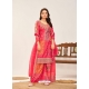 Pink Heavy Premium Chinon Designer Salwar Suit