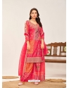 Pink Heavy Premium Chinon Designer Salwar Suit