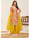 Multi Colour Heavy Premium Chinon Designer Salwar Suit