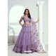 Lavender Butterfly Net Designer Lehenga Choli