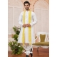 Cream Art Silk Kurta Pajama