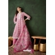 Pink Organza Designer Readymade Suit