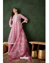 Pink Organza Designer Readymade Suit