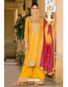 Yellow Trendy Designer Readymade Palazzo Suit