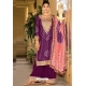 Purple Trendy Designer Readymade Palazzo Suit