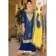 Navy Blue Trendy Designer Readymade Palazzo Suit