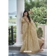 Gold Silk Designer Party Wear Saree