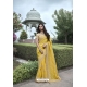 Yellow Silk Designer Party Wear Saree