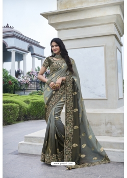 Designer Multi Colour Party Wear Saree