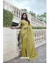 Green Silk Designer Party Wear Saree