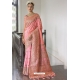 Pink Silk Party Wear Designer Saree