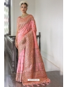 Pink Silk Party Wear Designer Saree