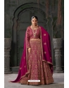 Rani Pink Premium Georgette Heavy Wedding Wear Designer Lehenga Choli