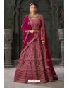 Heavy Rani Pink Wedding Wear Designer Lehenga Choli