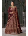 Heavy Maroon Wedding Wear Designer Lehenga Choli