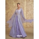 Modern Lavender Designer Heavy Embroidered Front Cut Indo Western