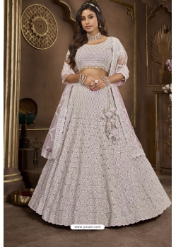 Purple Premium Net Heavy Bridal Lehenga Choli