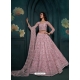 Dusty Pink Net Heavy Work Designer Lehenga Choli