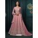 Pink Georgette Heavy Work Designer Lehenga Choli