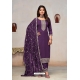 Purple Party Wear Pure Vichitra Designer Salwar Suit