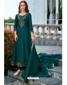 Teal Designer Readymade Heavy Anarkali Suit