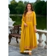 Yellow Designer Readymade Heavy Anarkali Suit