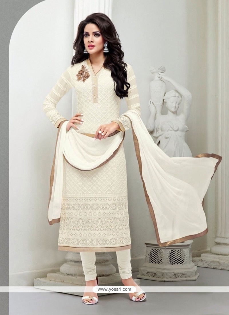 white dress salwar suit